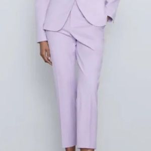 NWT Zara Pastel Lavender Trousers